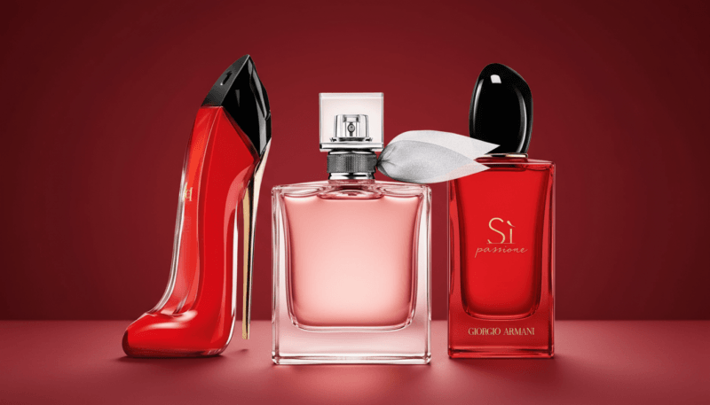 Velvet Series 3-Piece Perfume Sample Set — Armani Si, Carolina Herrera Very Good Girl, Lancôme La Vie Est Belle (10ml)